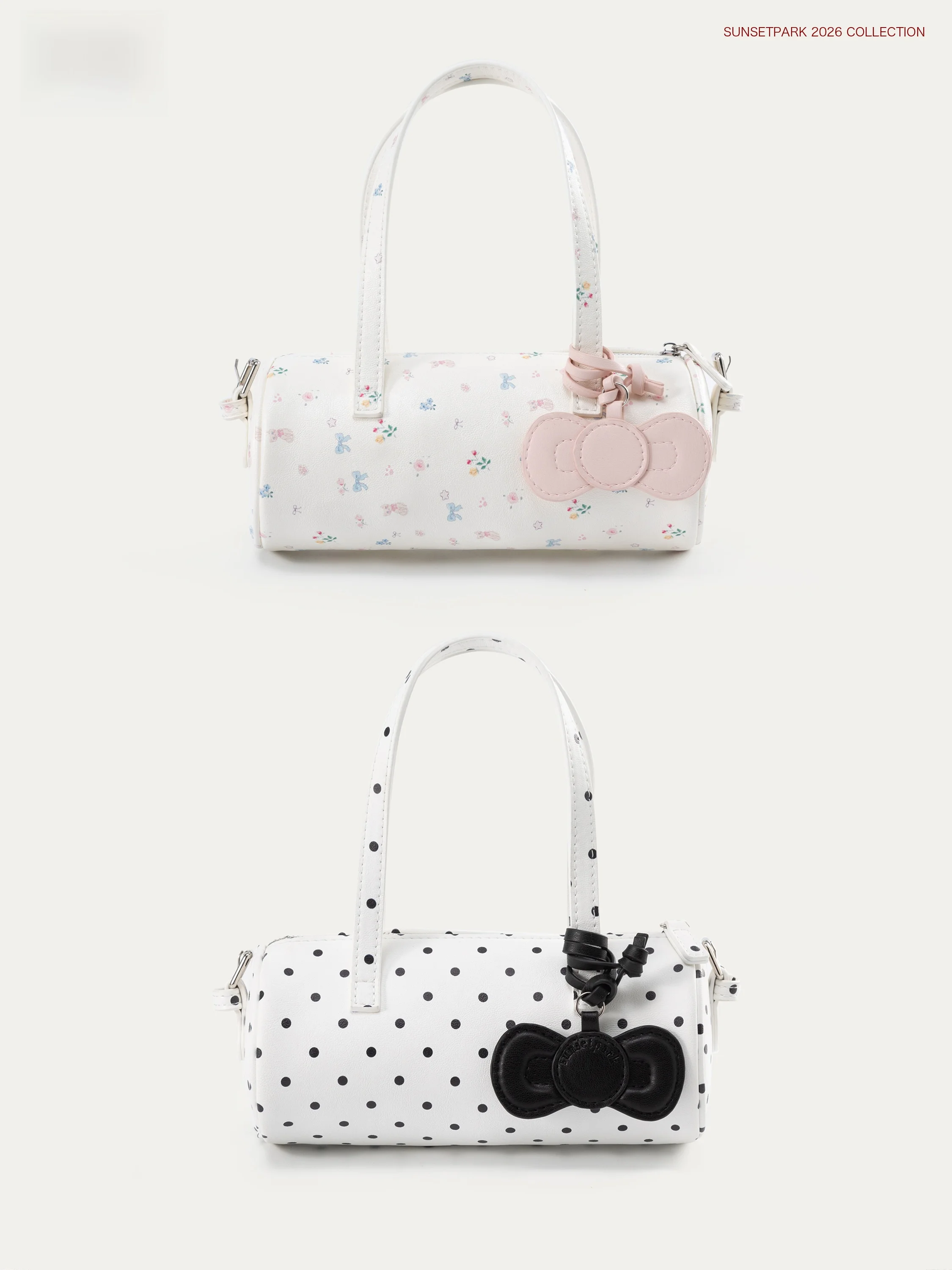 

Original Cute Knot Polka Dot Floral Bucket Bag Cartoon Pattern Women's Bag SunsetPark Daylight Park Handbag