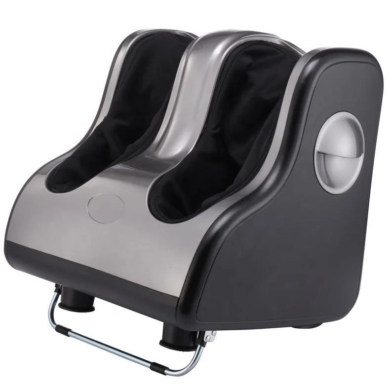 Electric Foot Massager, Shiatsu Leg Massage Machine, 4D Roller Heat Vibration, Improves Blood Circulation, Deep Tissue Relief