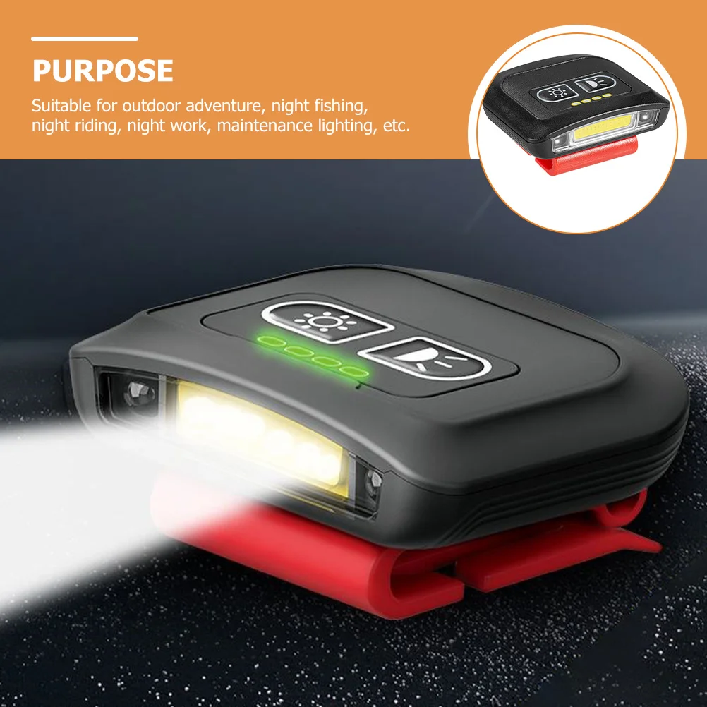 

Rechargeable Night Fishing Headlamp Bright LED Cap Light Hat Lights Clip on Outdoor Head Lamp Professional Hat for Adventure