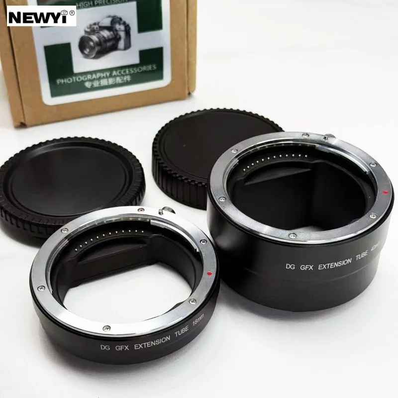 18+40mm Auto Focus Macro Extension Tube Adapter Ring for fujifilm g mount GFX50S/50R/100 gfx100S GFX100II GFX50SII camera