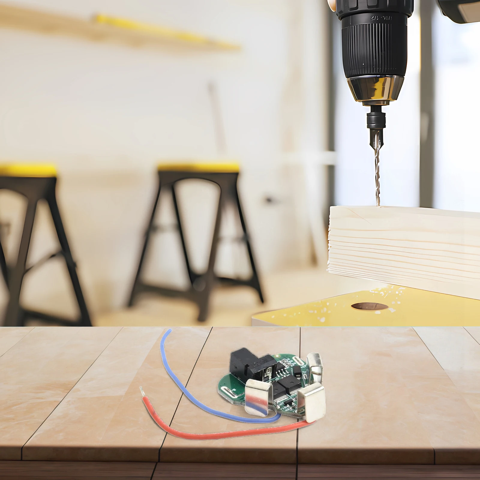 For Electric Drill 3S 12 6V Lithium Battery Protection Board Featuring Overcharge Overdischarge and Short Circuit Protection