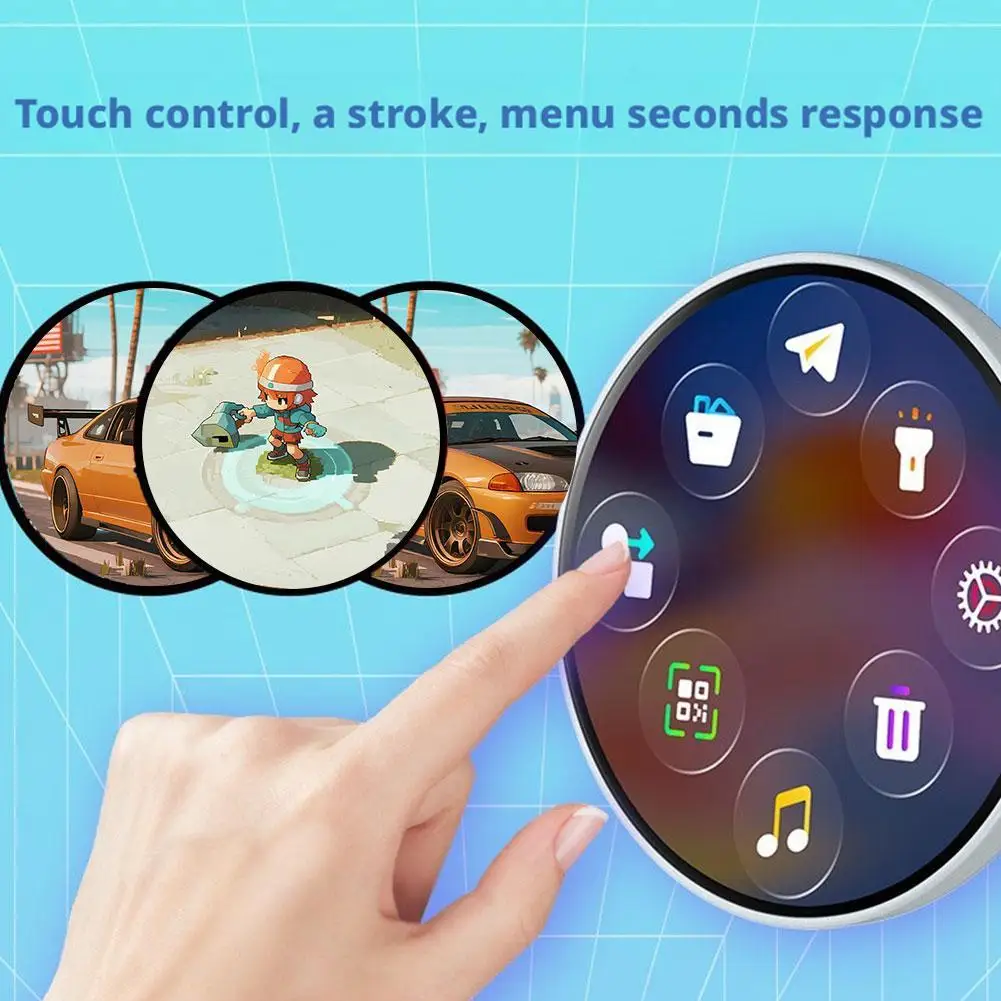 

New L8 HD Smart Badge Editable Bluetooth Picture Video Anime Player Electronic Badge High-end Smart Chest Card Electronic Baji
