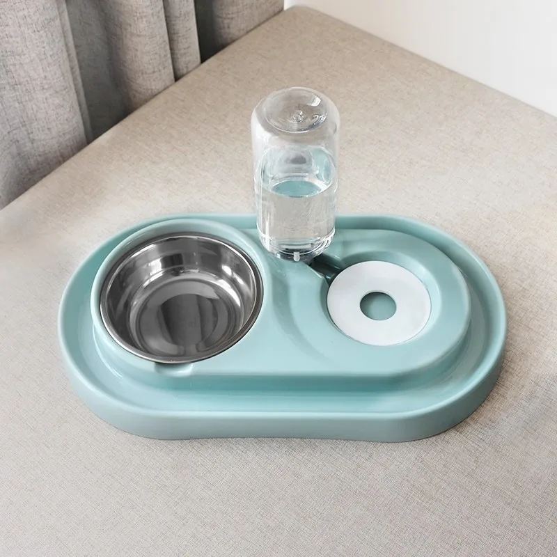 

Automatic Pet Water Dispenser Dog Cat Feeder Drinking Fountain with Stainless Steel Bowl Splash Proof Design for Indoor Pets