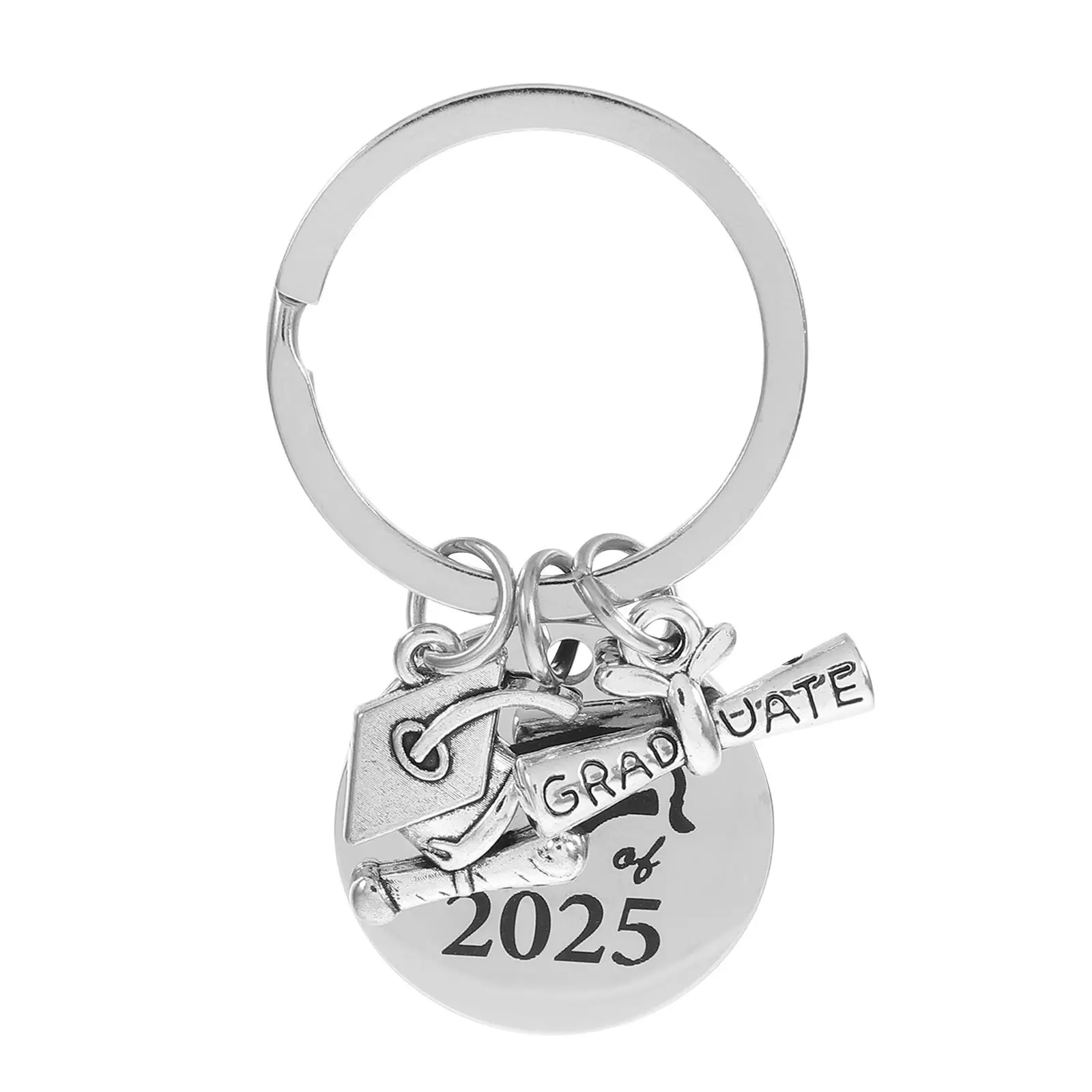 Key Chain Graduation Keychain Party Favors Stainless Steel Present for Her Graduate Bulk