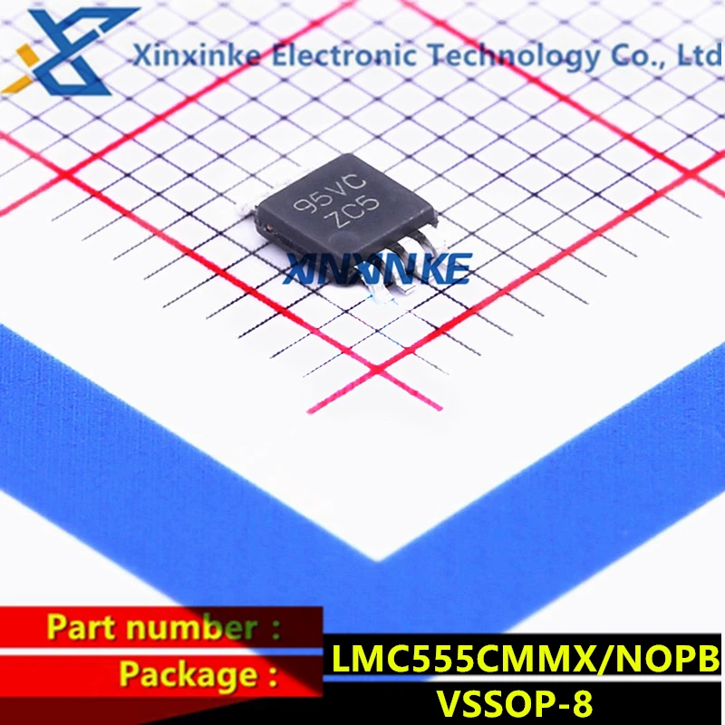 10PCS LMC555CMMX/NOPB LMC555CMM ZC5 VSSOP-8 Timers Support Products World s smallest 555 timer with low power, high accuracy