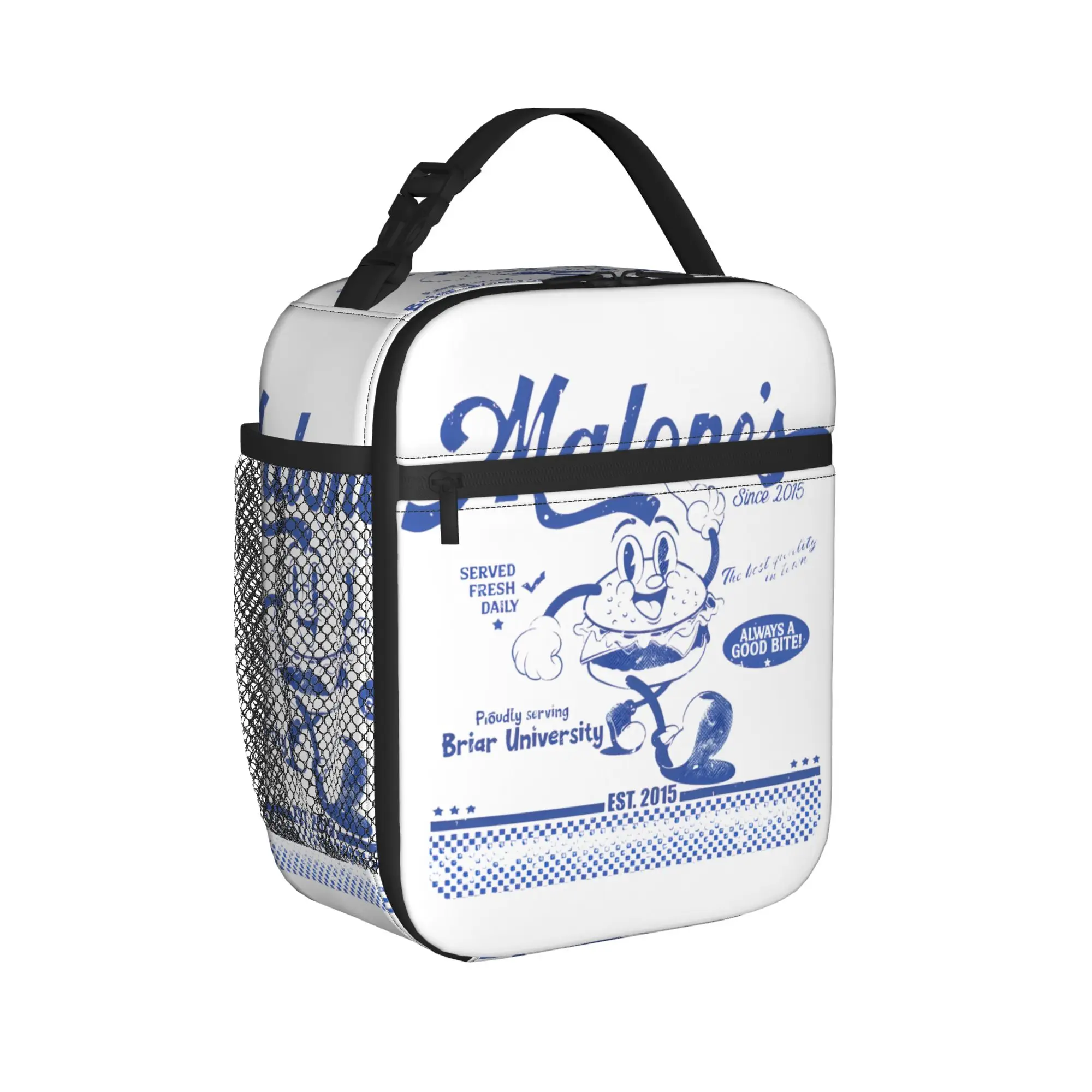 

Off-Campus Lunch Bag Malone's Funny Lunch Box For Men Travel Portable Cooler Bag Oxford Print Thermal Tote Handbags