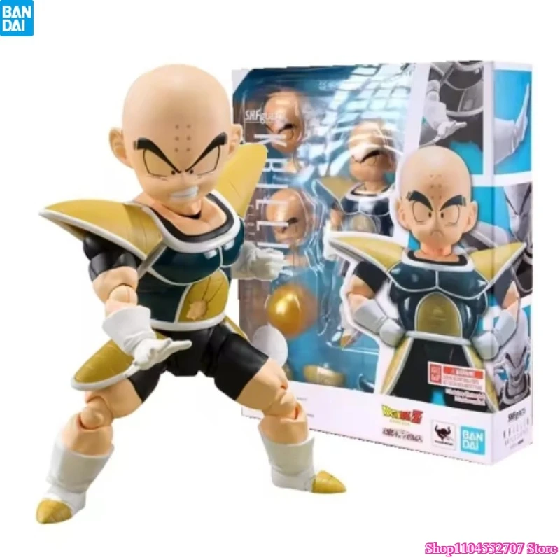 

Bandai in Stock Original Box S.H.Figuarts Dragon Ball Krilin Battle Clothes Action Children Adult Doll Toy Model Figure Gift
