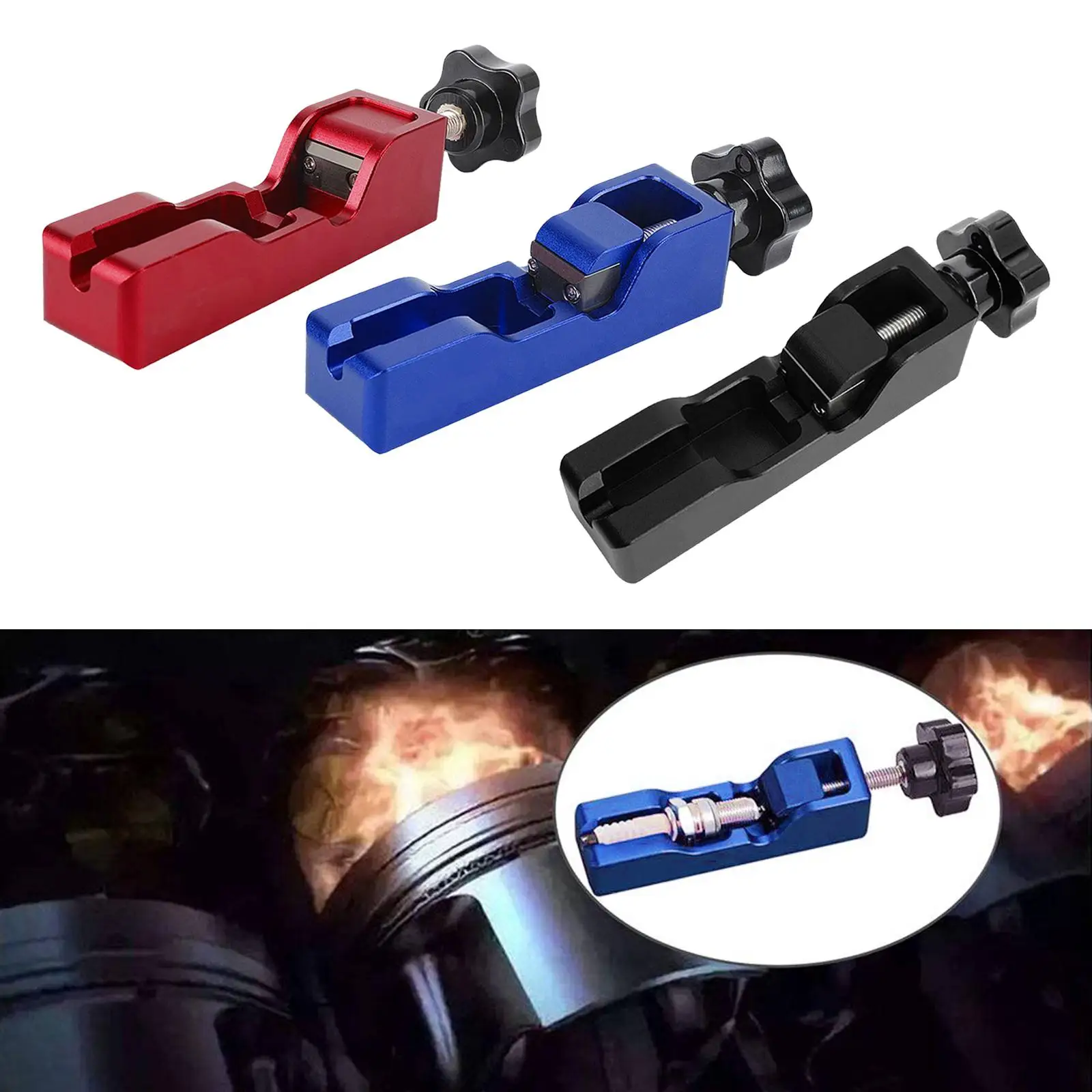 أداة فجوة الفرجار لـ 10 مم 12 مم 14 مم 16 مم شمعات الإشعال واسعة #4