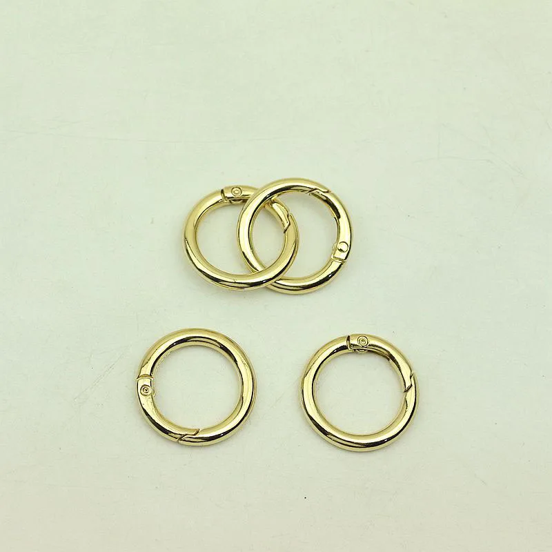 30pcs 25mm Metal D O Ring Openable Keyring Leather Bag Belt Strap Dog Chain Buckle Snap Clasp Clip Trigger DIY Accessories