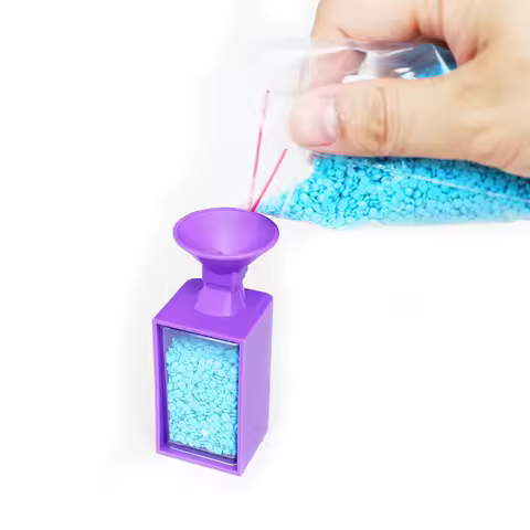 1pc Diamond Painting Tool Drill Box Funnel Screen Drilling Funnel Diamond Moasic Pen Nail Art Beading Plates Cross Stitch Storge