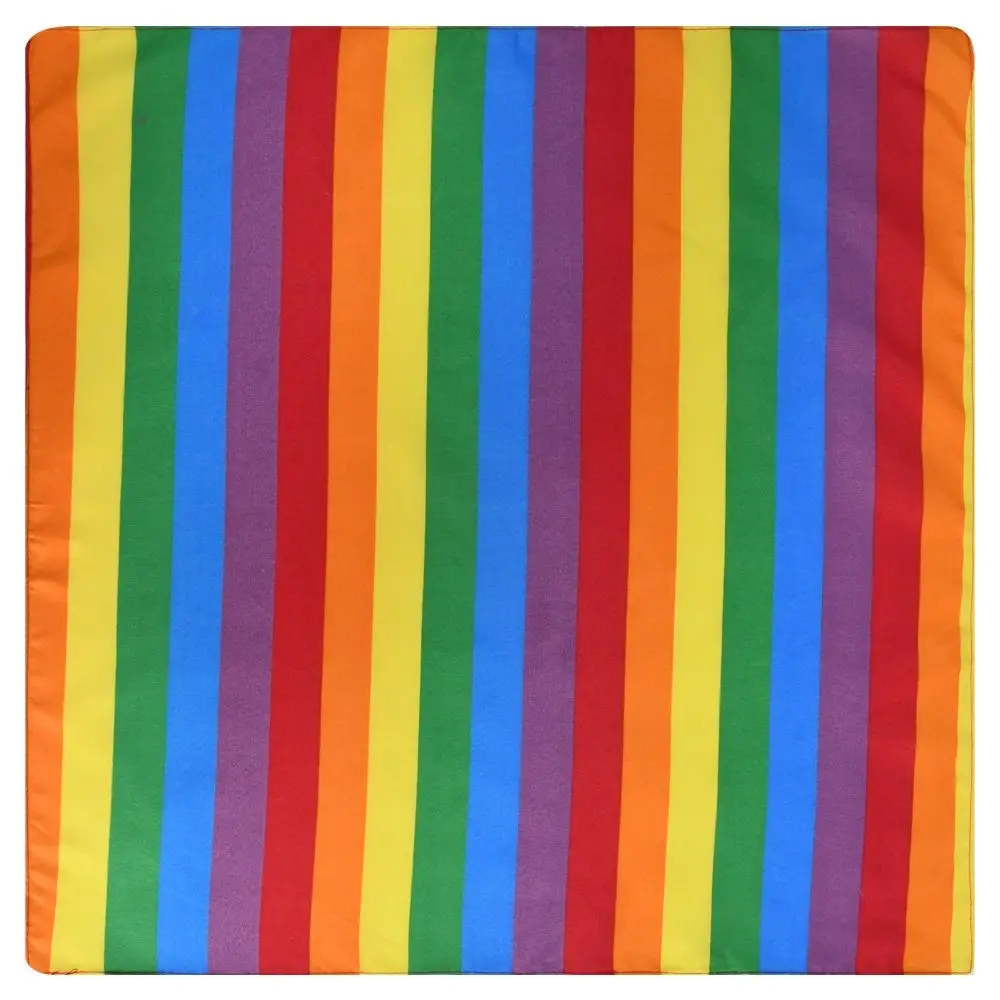 Trendy Pride Festival Pocket Square Scarf Rainbow Colorful Bandana Wristband Lesbian