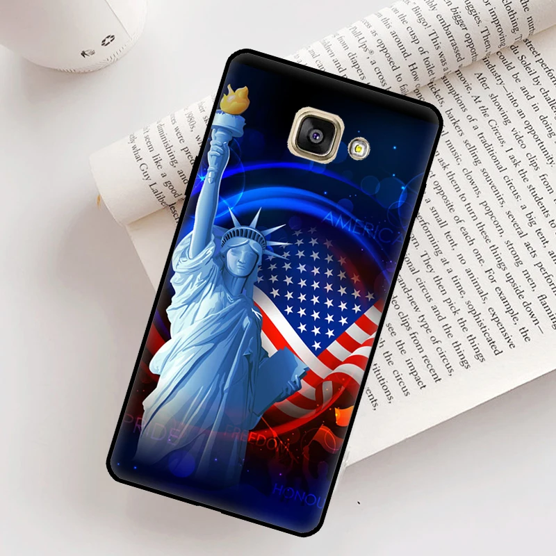 America Flag Statue of Liberty Case For Samsung Galaxy J5 J7 J3 J1 A3 A5 2016 2017 J8 A7 A9 A6 A8 2018 J4 J6 Plus Cover