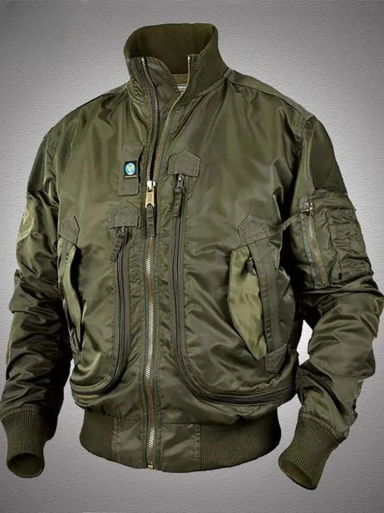 

Новая Водонепроницаемая Рабочая куртка Work2023, уличная непромокаемая ветровка с несколькими карманами MA-1, мужские охотничьи куртки, мужская одежда