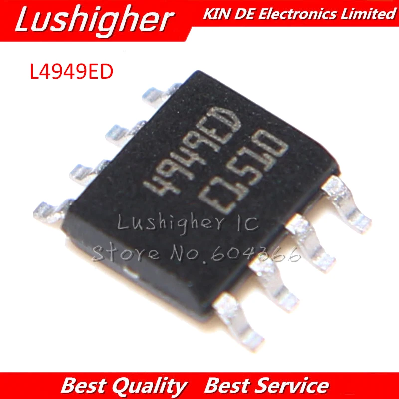 10pcs L4949ED L4949 4949ED L4949D SOP8 IC REG LDO 5V 0.1A Low Dropout Regulator