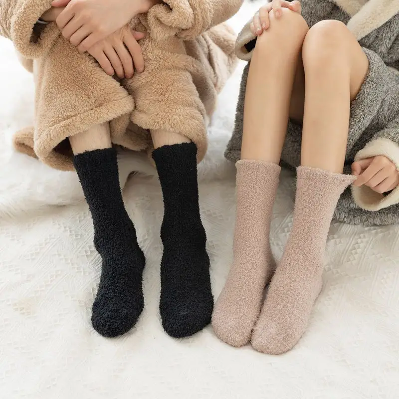 الشتاء الدافئة الجوارب النسائية سميكة الرجال الجوارب النسائية سوبر سميكة الصلبة الجوارب الشتاء الجوارب ضد الثلوج الباردة تيري الجوارب