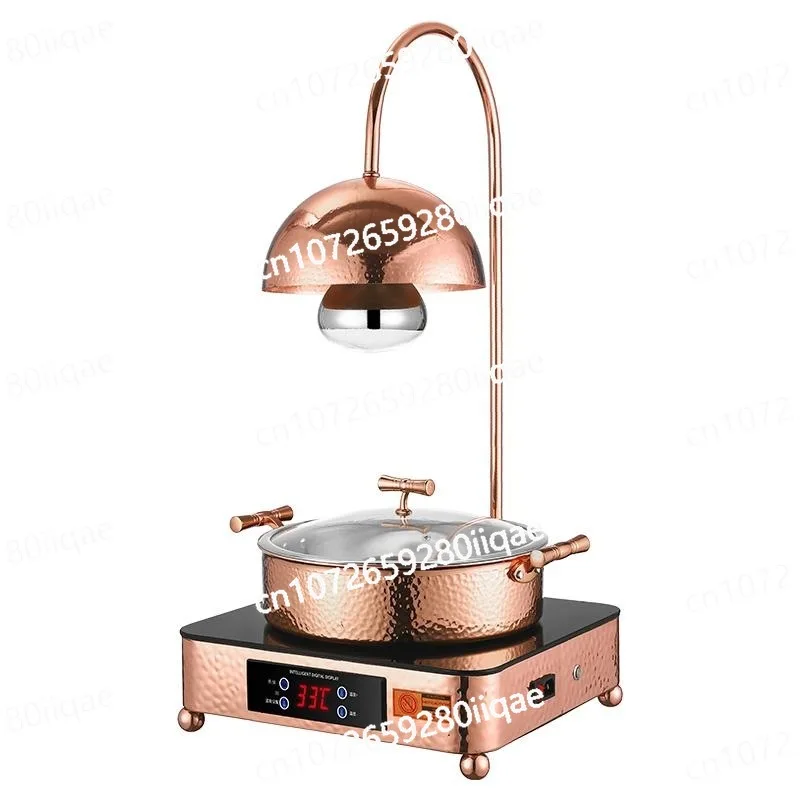 High-end Cafeteria Food Insulation Lamp Commercial Rose Gold Electric Heating Constant Temperature