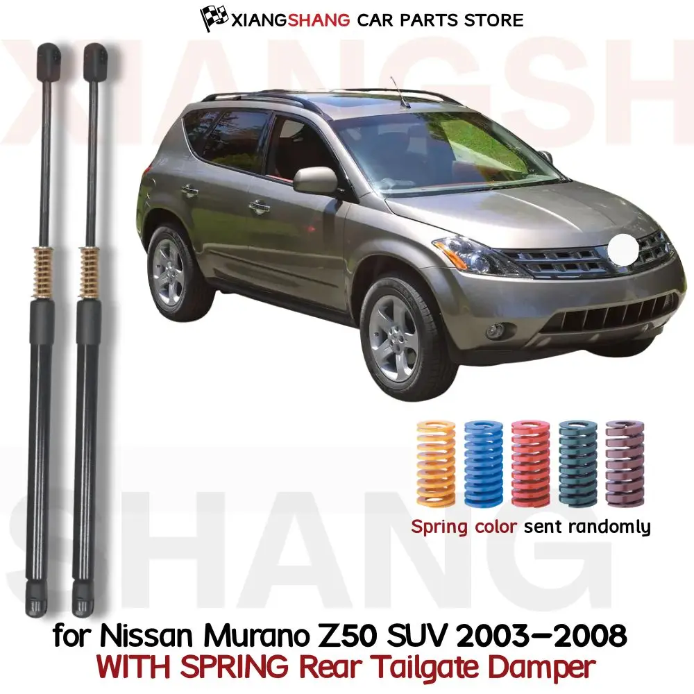 2pcs Rear Pop out Auto Open With Die Springs Tailgate Damper for Nissan Murano Z50 SUV 2003-2008 Trunk Boot Gas Struts Lift