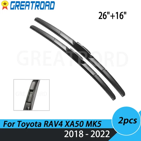 Щетки стеклоочистителя для Toyota RAV4 XA50 MK5 2018-2022, 26 + 16 дюймов