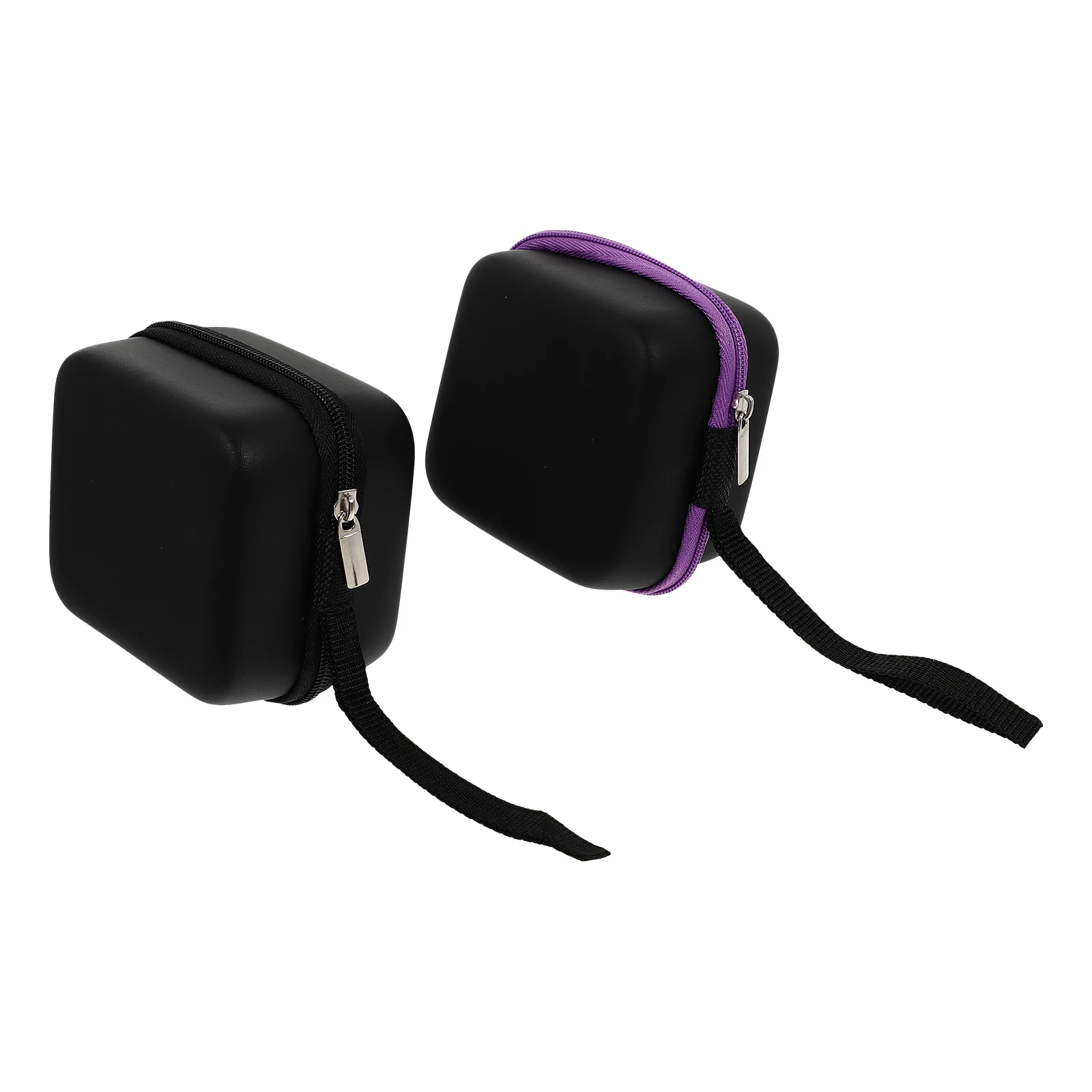 

2pcs Essential Oil Storage Bags Pu Material Lanyard Hanging Shockproof Travel Cases With Divider For Safe Preservation