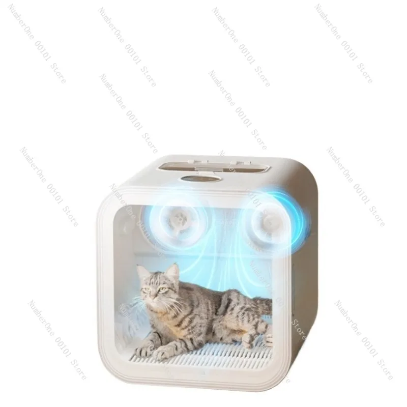Home Pet Grooming Automatic Drying Box H4 Cat Dog Dryer Machine Birdsong Floral Style Small Household Bath Blower Quiet Warm Air