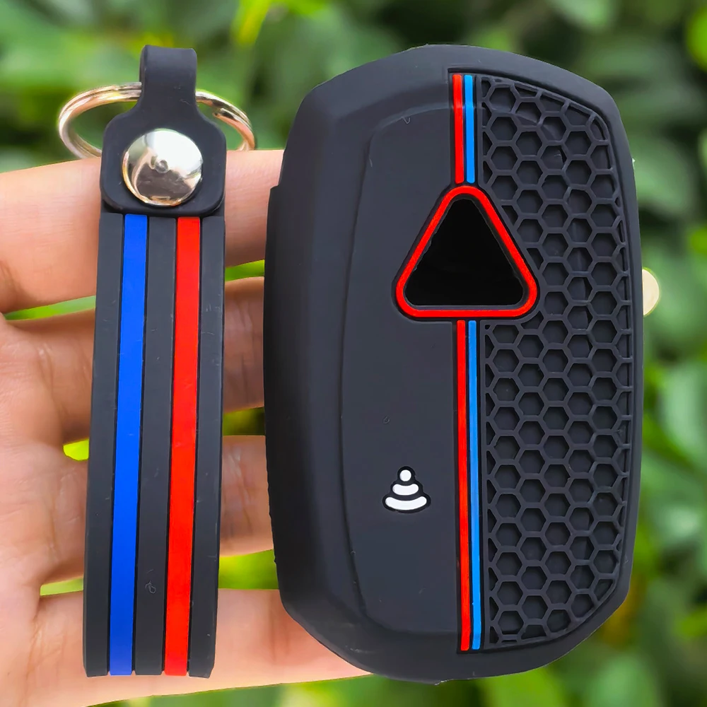 Silicone Motorcycle Key Cover for Triumph Speed Triple XC XE Scramble 1200 Rocket III Key Case Holder Keychain