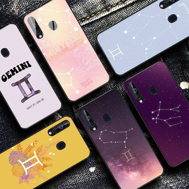 Constellation Gemini Phone Case for Samsung A51 01 50 71 21S 70 31 40 30 10 20 S E 11 91 A7 A8 2018