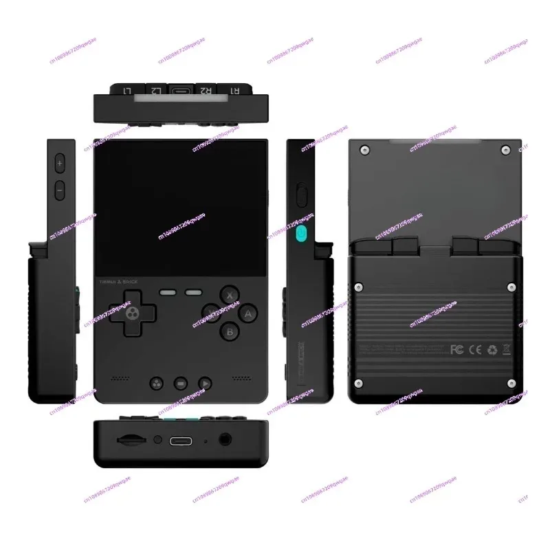 Small square brick retro game console childhood children nostalgic portable pocket PSP analog GBA game console