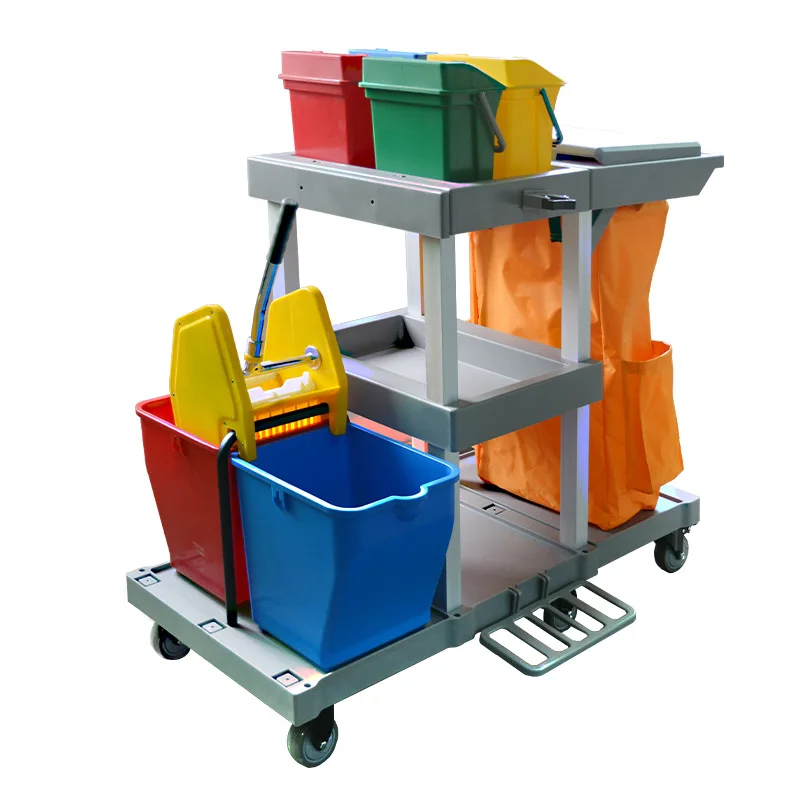 

Cleaning cart Cleaning cart Multifunctional trolley Hotel property Shopping mall Cleaning special tool cart