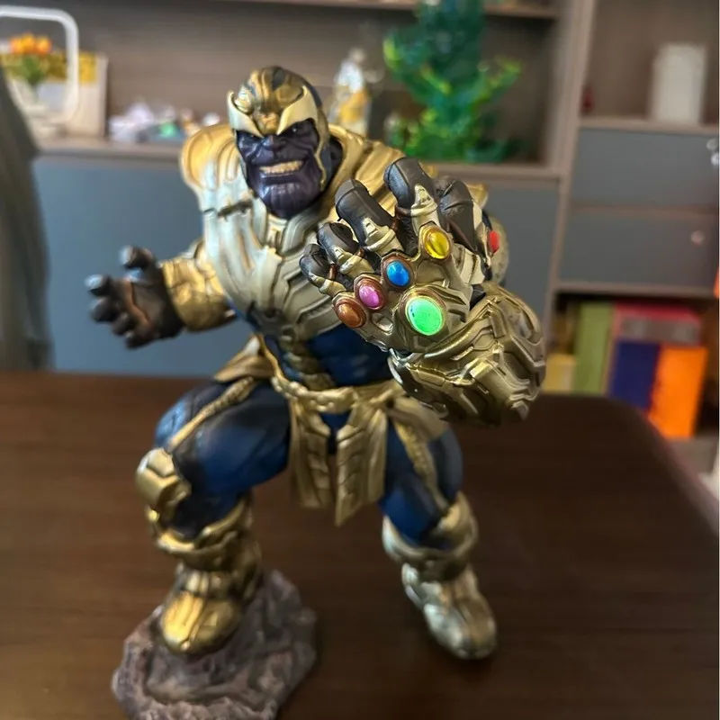 【Nieuw】Originele Marvel Animation Series is ongeveer 36 cm hoog. Thanos The Avengers Sigk handgemaakte standbeeld ornamenten model geschenken