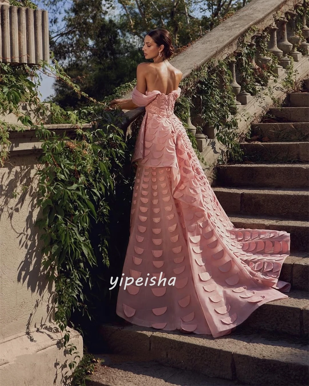 Customized Modern Style Fashion Ruched Pleat A-line Strapless Long Dresses Bespoke Occasion Dresses Sizes Available High Quality