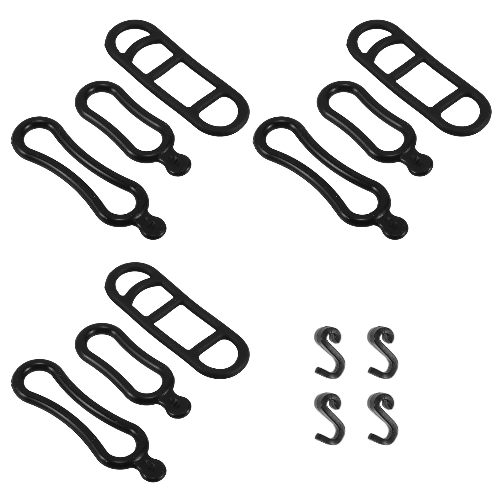 

20 Pcs Fixed Ring Bicycle Light Strap Bike Lights Silica Gel Accessories for Kids