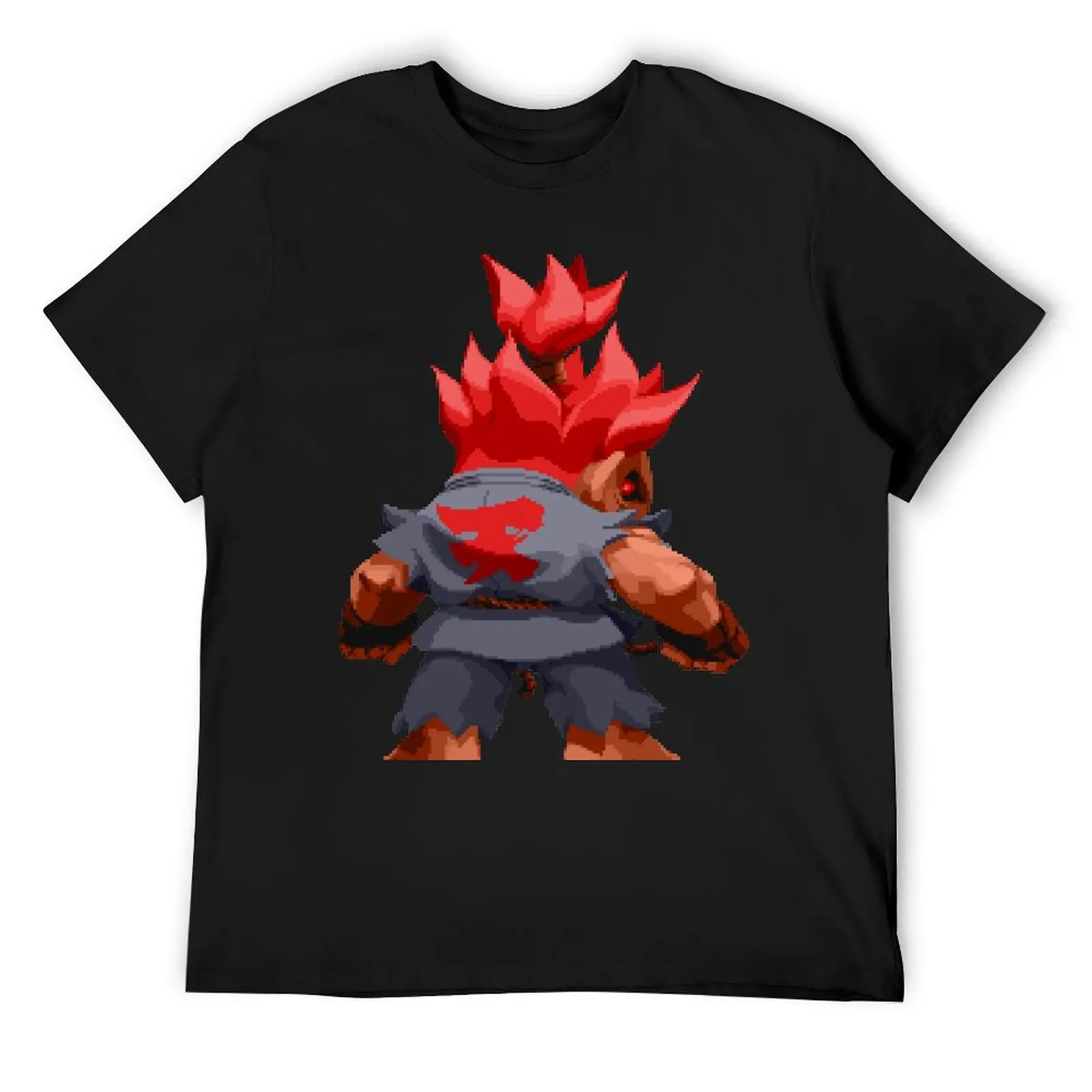 

Футболка Super Puzzle Fighter Akuma, быстросохнущая футболка для мальчика, винтажная одежда, мужская футболка