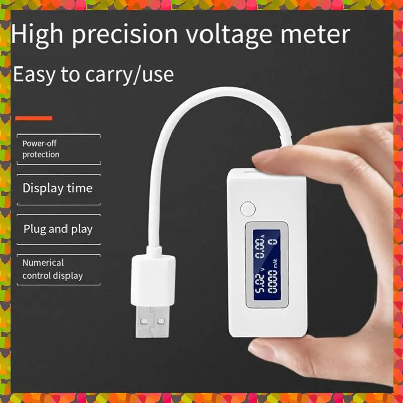 Promozione! Analizzatore di caricabatterie USB digitale LCD, tester 4-30 V 0-3 A per tensione, corrente e indicatore di stato della banca di potere