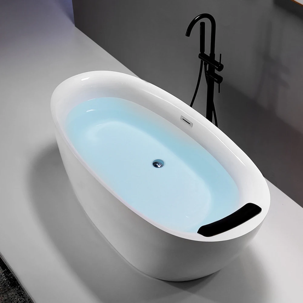 

1700mm Seamless Docking Bathtub Acrylic Oval Soaking Freestanding Tub NS5002