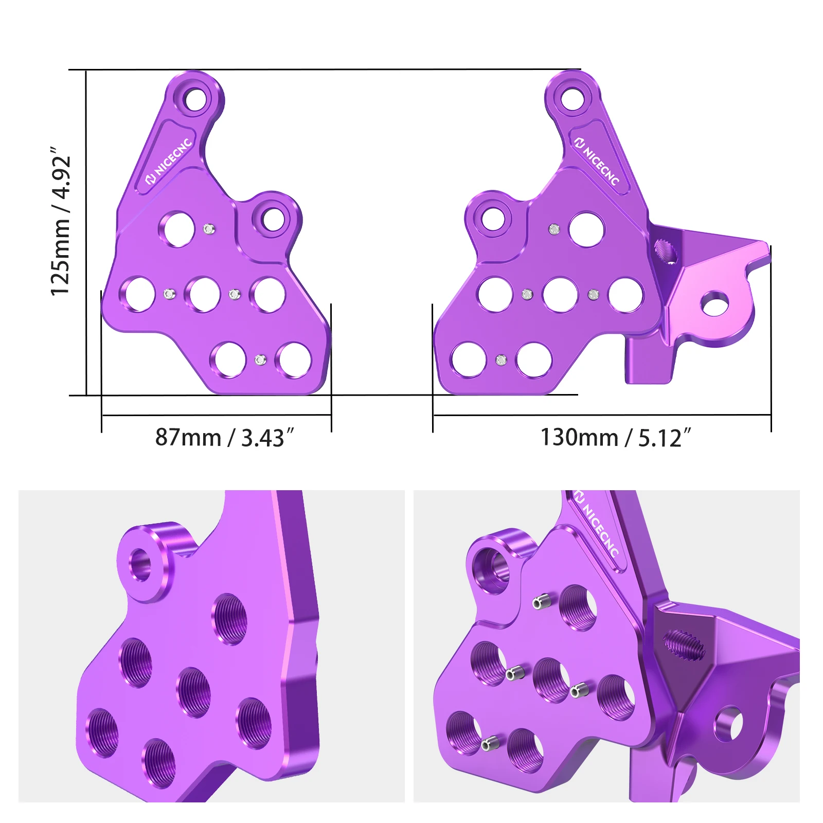 สําหรับ Surron light bee X / S / L1E Segway X160 Segway X260 Sur-ron light bee X S Lower หรือยก 2.5 ซม. FootPegs Bracket แพคเกจ