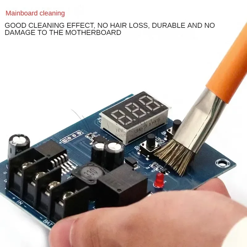 1 قطعة وسادة صيانة مزدوجة الرأس فرشاة صلبة لوحة دوائر كهربائية تنظيف فرشاة مكافحة ساكنة اللوحة الأم الدائرة IC تنظيف فرشاة صغيرة