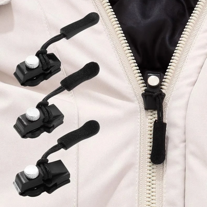 Universal Detachable Metal Zipper Slider Puller Detachable Instant Repair Kit DIY Replacement Lever Locks For Clothing Luggage image 3