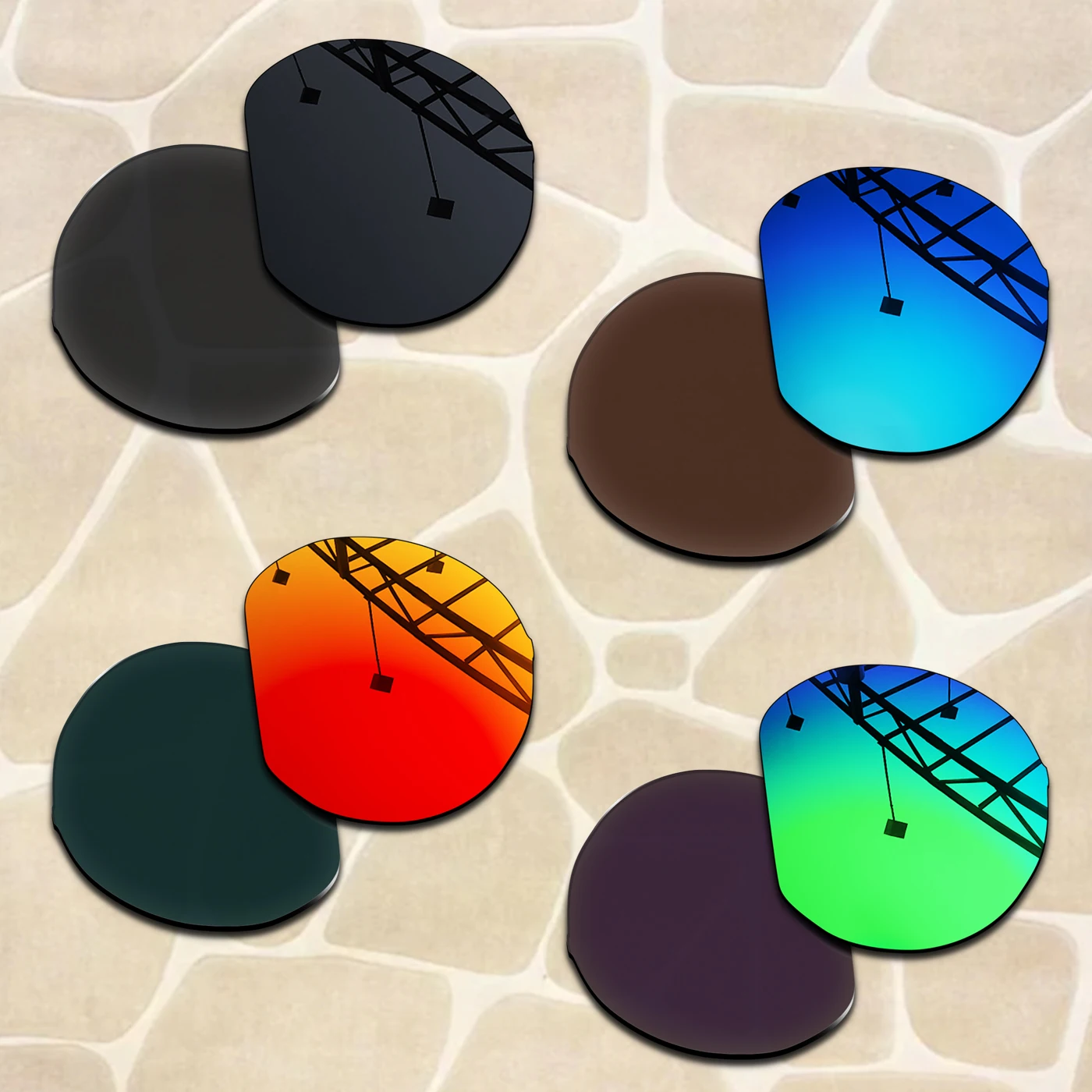 

1.5MM POLARIZED Replacement lenses for Oakley HSTN OO9242A 52mm, Anti-Scratch & Impact Resistant