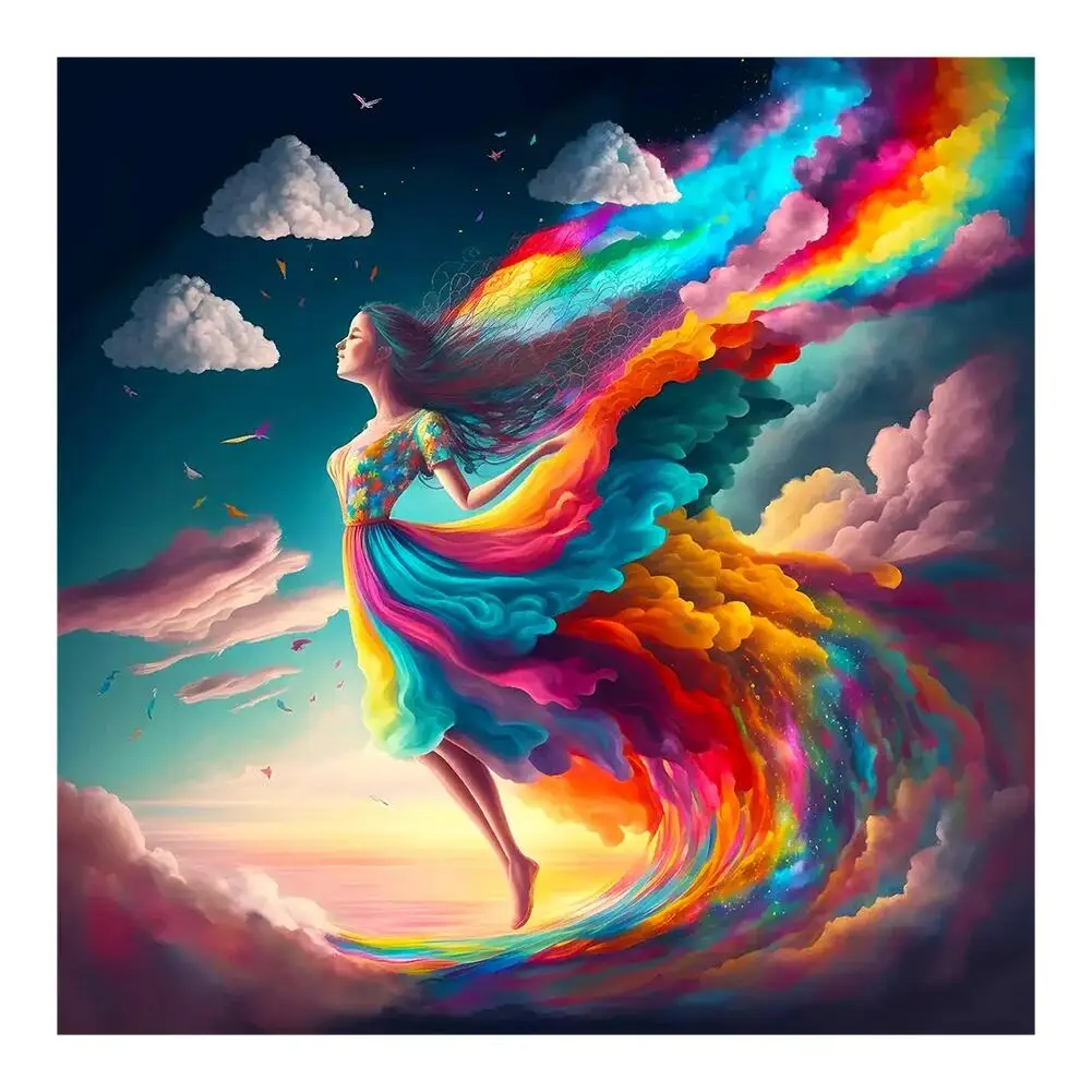 

DIY Diamond Painting Square Beauty Colored Cross Stitch Kit Small Cute Pony Pink Full Fill DIY Diamond Embroidery Picture Mosaic