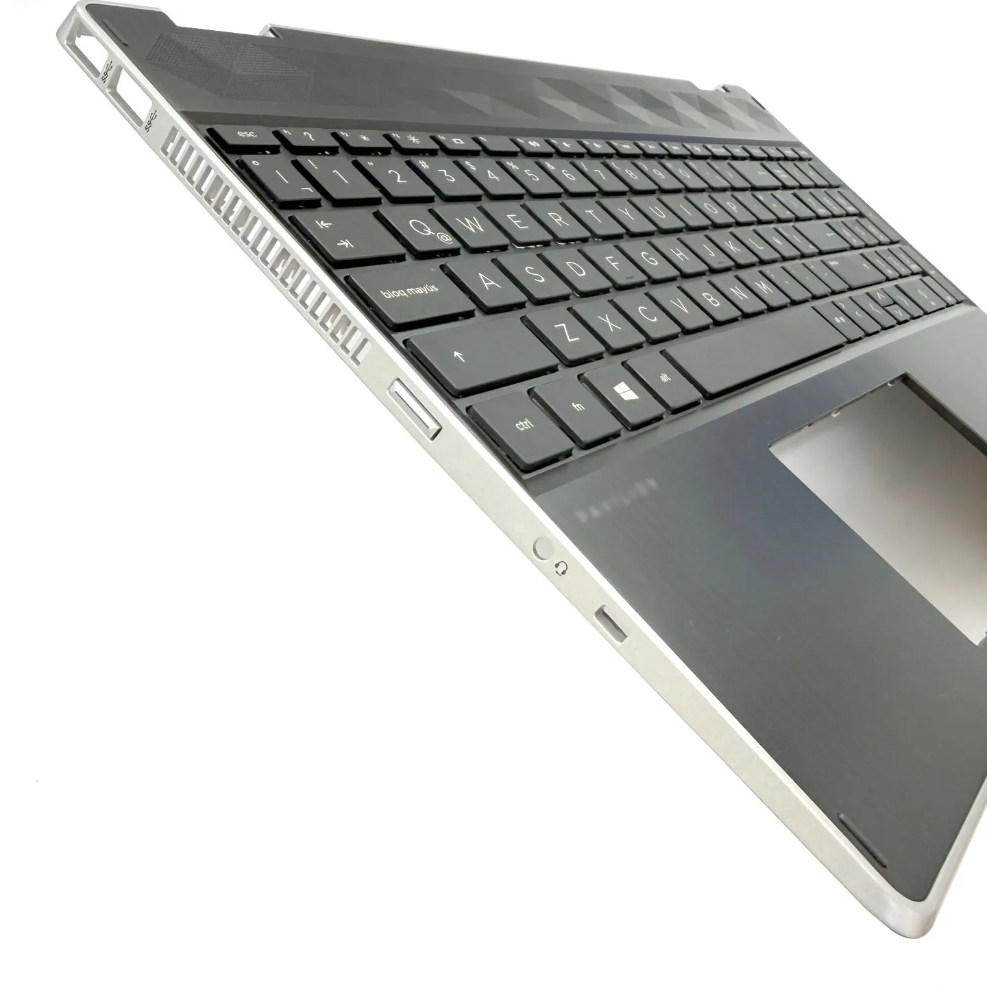 Immagine 5: Per Pavilion X360 15-Cr 15-Dq Tpn-W132 Tpn-W140: Tastiera per Laptop, Scocca C, Poggiapolsi, Cornice Esterna, Superficie Tastiera