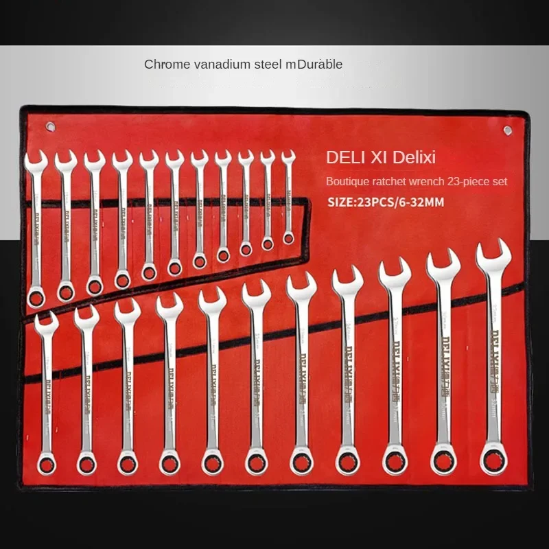 Mechanical Tool Box Wrench Set Professional Ratchet Automotive Mechanical Impact Dual Purpose Opening Hardware Tools Products