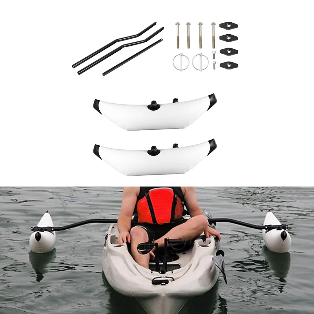 

Kayak PVC Inflatable Stabilizer, Canoe Fishing Boat, Outrigger Stand, Buoy Mount, Pole Clamp Hardware