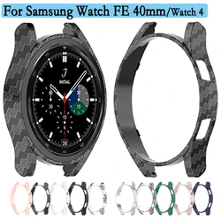 For Samsung Watch FE 40mm Case For Samsung Watch 4 40/44mm 4 classic 42/46mm Unique Decoration of Galaxy Watch 4 Hollow PC Shell