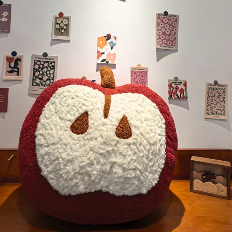 

Red Apple Plushies Fruit Plush Toy Soft Stuffed Plushie Doll Education Toy Room Decoration Ornaments