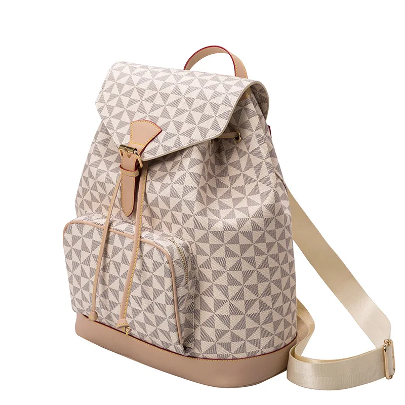 Bolsa de gran capacidad con estampado, mochila antirrobo de moda, bolsa de viaje con cordón, novedad de primavera