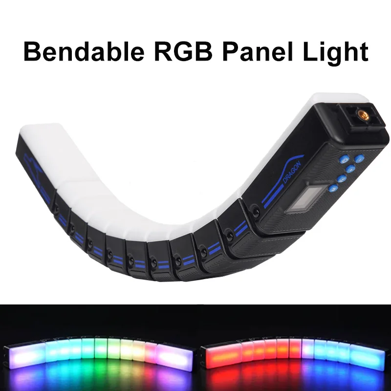 Sirui B15R 20W LED Tube Light Bendable RGB Panel Light 2500-7000K  Photography Studio Lamp for Video Shooting