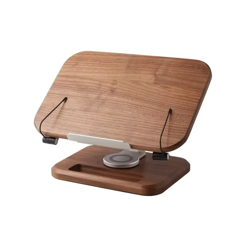 Adjustable Book Stand Holder 360 Degree Rotating Reading Rack Flexible Desktop Support for Kitchen Cookbook Tablet Hands Free
