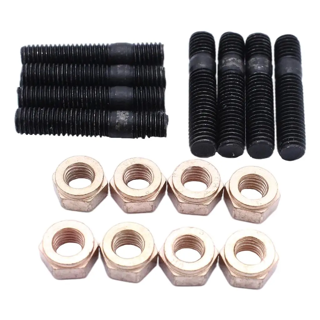 Exhaust Flange Studs Nuts Kit, with 12 Head, M8 x 30mm, for VW Golf, Exhaust Parts