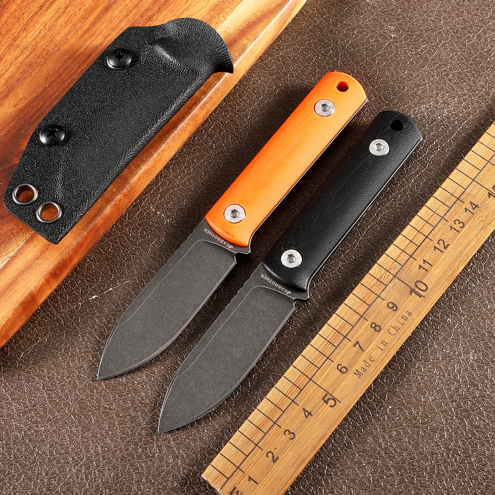 

DC53 steel-G10 handle, sheathed fixed knife, rescue, express delivery, unboxing, outdoor camping and hunting EDC manual tool