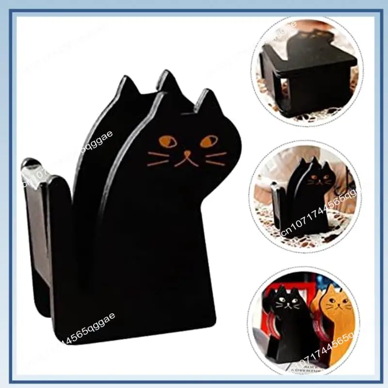 A67I 2Pcs Cats Tape Holder Packing Tape Roller Tape Packaging Tape Dispenser False Eyelash Tape Dispenser Fun Tape Dispenser Dur